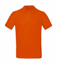 B and C Férfi rövid ujjú organikus galléros póló B and C Organic Inspire Polo /men XL, Narancssárga