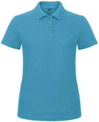 B and C Női galléros póló rövid ujjú B&C Ladies' Piqué Polo Shirt - PWI11 - XL, Atoll kék