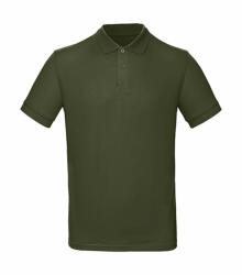 B and C Férfi rövid ujjú organikus galléros póló B and C Organic Inspire Polo /men L, Városi khaki