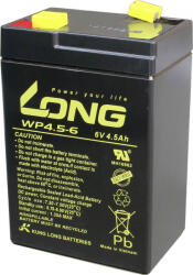 Long Aкумулаторна батерия Long WP 4.5 - 6, 6V 4.5Ah, 70x47x102 мм (WP4.5-6)