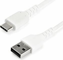 StarTech RUSB2AC1MW USB-A apa - USB-C apa 2.0 Adat és töltőkábel - Fehér (1m) (RUSB2AC1MW)