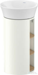 Duravit WHITE TULIP álló 2 polcos mosdótartó szekrény 236550 mosdóhoz, White Satin Matt Lacquer/Natural Oak solid WT42390H536 (WT42390H536)