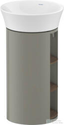 Duravit WHITE TULIP álló 2 polcos mosdótartó szekrény 236550 mosdóhoz, Stone Grey Satin Matt Lacquer/American Walnut Solid Wood WT423907792 WT423909292 (WT423907792)