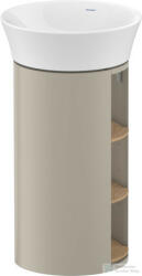 Duravit WHITE TULIP álló 2 polcos mosdótartó szekrény 236550 mosdóhoz, Taupe Satin Matt Lacquer/Natural Oak solid WT42390H560 (WT42390H560)