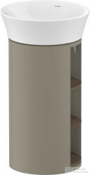 Duravit WHITE TULIP álló 2 polcos mosdótartó szekrény 236550 mosdóhoz, Stone Grey High Gloss/American Walnut Solid Wood WT4239077H2 (WT4239077H2)