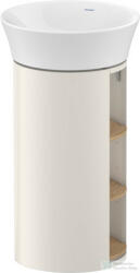 Duravit WHITE TULIP álló 2 polcos mosdótartó szekrény 236550 mosdóhoz, Nordic White Satin Matt Lacquer/Natural Oak solid WT42390H539 (WT42390H539)