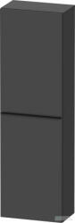 Duravit D-NEO félmagas szekrény, 40x132x24 cm jobbos ajtóval, Graphite Matt Decor DE1318R4949 (DE1318R4949)
