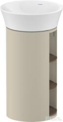 Duravit WHITE TULIP álló 2 polcos mosdótartó szekrény 236550 mosdóhoz, Taupe High Gloss/American Walnut Solid Wood WT4239077H3 (WT4239077H3)