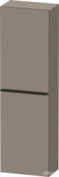 Duravit D-NEO félmagas szekrény, 40x132x24 cm jobbos ajtóval, Basalt Matt Decor DE1318R4343 (DE1318R4343)