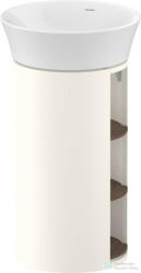 Duravit WHITE TULIP álló 2 polcos mosdótartó szekrény 236550 mosdóhoz, Nordic White High Gloss/American Walnut Solid Wood WT4239077H4 (WT4239077H4)