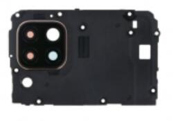 Huawei P40 lite kamera lencse és takaró alaplapi burkolattal, fekete (gyári)
