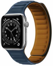 Curea cauciuc Magnetic Strap compatibila cu Apple Watch 1/2/3/4/5/6/SE 38/40mm Blue (9145576255742)