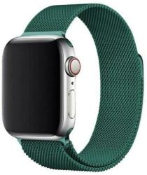 Curea otel inoxidabil Magnetic Strap compatibila cu Apple Watch 1/2/3/4/5/6/SE 38/40mm Green (9145576255940)