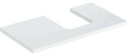 Geberit One mosdópult jobb oldali kivágással 90x47 cm, pultra ültethető tálformájú mosdóhoz, magasfényű fehér 505.313. 00.1 (505.313.00.1) - szaniteronline