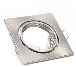 V-TAC Billenthető Olcsó spot lámpatest, négyzet alakú, szatén-nikkel - kettesével rendelhető (26750)