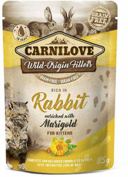 Carnilove Cat tasakos Kitten Rabbit with Marigold - Nyúl körömvirággal - 24x85 g