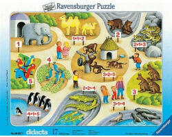 Ravensburger Puzzle Tip Rama Sa Numaram Pana La 5, 17 Piese (RVSPC05233) - ejuniorul Puzzle