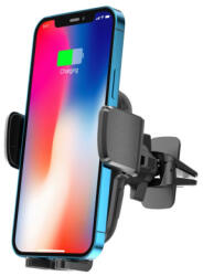 Tech-Protect X05 Vent suport auto, Qi incarcator 15W, negru