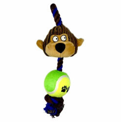 Perfect Pet Jucarie pentru caini - Maimuta cu minge, sfoara si sunet