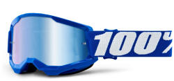 100% Gyerek Motocross szemüveg 100% STRATA 2 kék (tükörkék plexi)