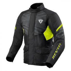Revit Duke H2O motoros kabát fekete- neon sárga