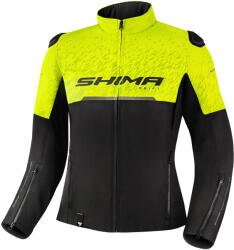 Shima Női kabát motorkerékpárhoz Shima Drift fekete-fluo sárga