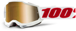100% Gyerek motocross szemüveg 100% ACCURI 2 fehér (arany plexiüveg)