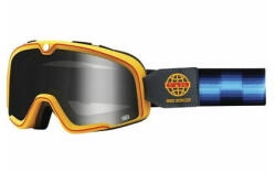 100% Szemüveg 100% BARSTOW Race Service kék-arany-fekete (ezüst plexiüveg)