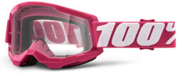 100% Motocross szemüveg 100% STRATA 2 Fletcher rózsaszín (átlátszó szemellenző)