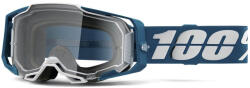 100% Motocross szemüveg 100% ARMEGA Albar kék-fehér (átlátszó szemellenző)