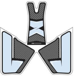 Puig Tank pad PUIG SPECIFIC 8436C carbon look with side part