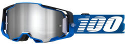 100% Motocross szemüveg 100% ARMEGA Rockchuck fekete-fehér-kék (ezüst plexi)