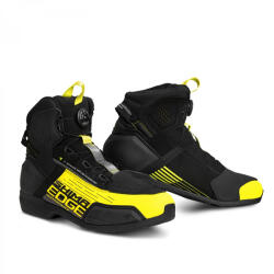 Shima Edge WP fekete fluo motorkerékpár csizma sárga