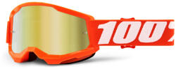 100% Gyerek Motocross szemüveg 100% STRATA 2 narancs (arany tükör plexiüveg)