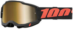 100% Motocross szemüveg 100% ACCURI 2 Borego vörös-fekete (arany plexi)