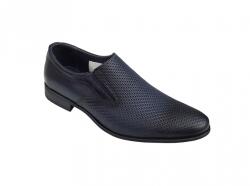 Lucianis style Pantofi barbati eleganti, din piele naturala, Bleumarin, cu elastic - CIUCALETI SHOES - 891BLM (891BLM)