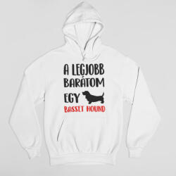 A legjobb barátom egy basset hound női pulóver (a_legjobb_baratom_egy_bassethound_noipulover)