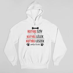 Kutyás szív kutyás lélek női pulóver (kutyassziv_kutyaslelek_noipulover)