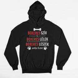  Boxeres szív és boxeres lélek férfi pulóver (boxeres_sziv_lelek_ferfipulover)