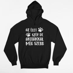  Az élet szép, de akitákkal még szebb női pulóver (az_elet_szep_de_akitakkal_megszebb_noipulover)