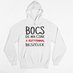  Bocs de ma csak a kutyámmal beszélek férfi pulóver (bocs_de_ma_csak_a_kutyammal_ferfipulover)
