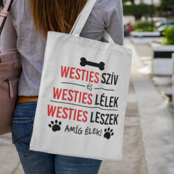  Westies szív és westies lélek vászontáska (westies_sziv_lelek_vaszontaska)