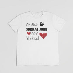  Az élet sokkal jobb egy yorkival férfi póló (az_elet_sokkal_jobb_egy_yorkival_ferfipolo)