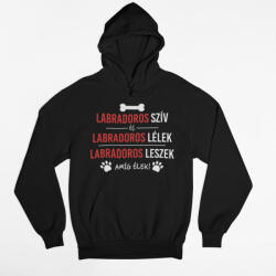  Labradoros szív és labradoros lélek női pulóver (labradoros_sziv_lelek_noipulover)