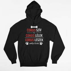  Corgis szív és corgis lélek női pulóver (corgis_sziv_lelek_noipulover)