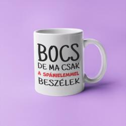 Bocs de ma csak a spánielemmel beszélek bögre (bocs_de_ma_csak_a_spanielemmel_beszelek_bogre)