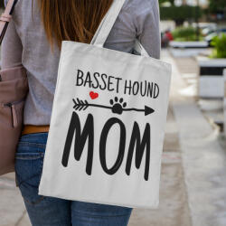  Basset hound mom vászontáska (basset_hound_mom_vaszontaska)