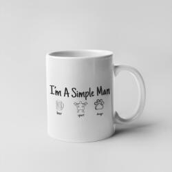 I'm A Simple Man bögre (im_a_simple_man_bogre)