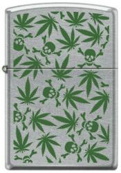 Zippo Brichetă Zippo 8969 Skulls Marijuana Weed Design (8969)