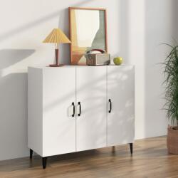 vidaXL Servantă, alb, 90x34x80 cm, lemn prelucrat (812501) Comoda